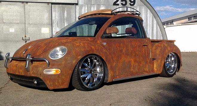 Volkswagen Fusca picape "rat look" Turbo Diesel Foto reprodução