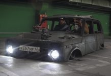 Chora Boy: Russo anda com Lada raspando no chão ACREDITE SE QUISER: ESSE CARRO NÃO ESTÁ ATRAVESSANDO O CHÃO (FOTO: REPRODUÇÃO/YOUTUBE)