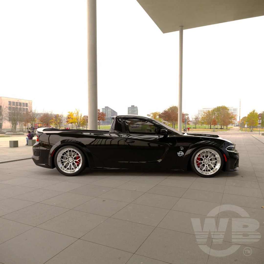 Nova Pickup Dodge Charger 2023 Foto reprodução: Oscar Vargas (@wb.artist20)