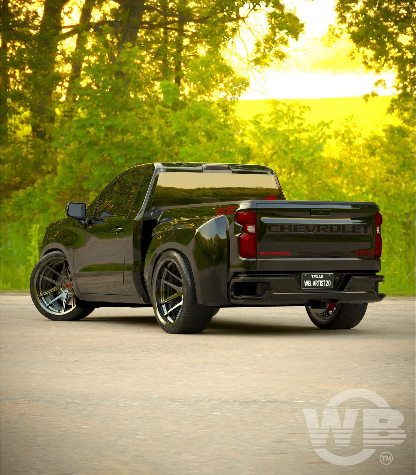 Chevrolet Silverado SS 632 / Foto reprodução / wb.artist20