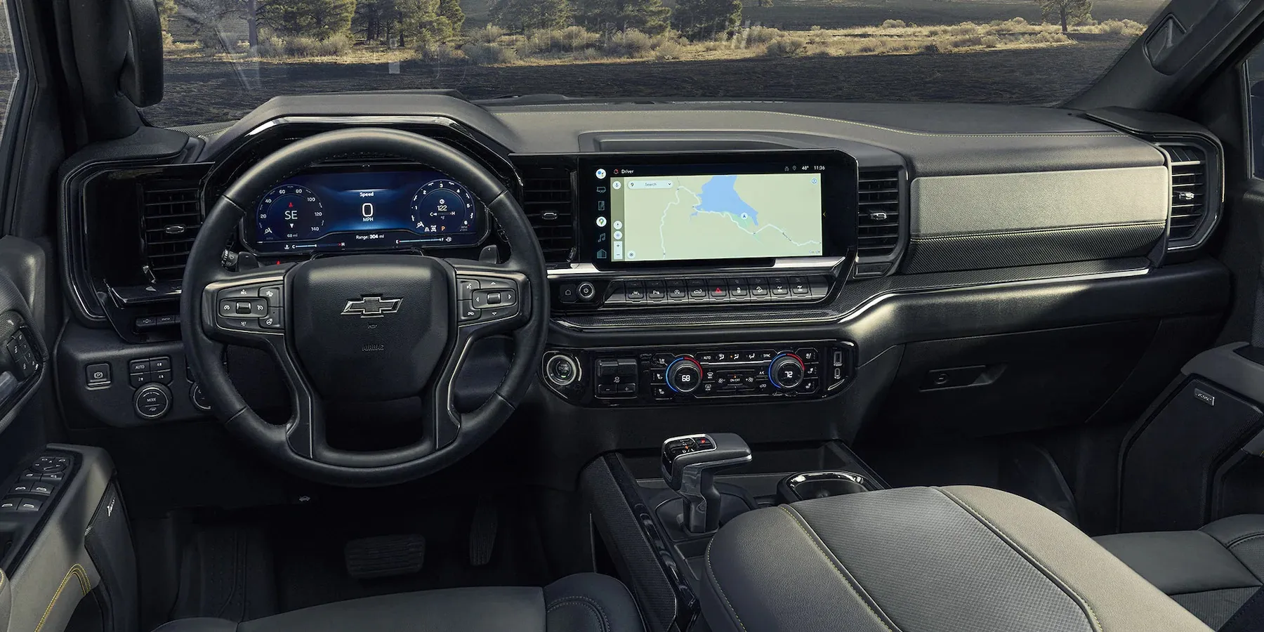 O interior da nova Chevrolet Silverado é arrasador / Foto: Chevrolet