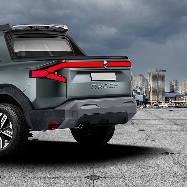 Projeção (não oficial) da nova pickup Renault Oroch / Foto: KDesignAG