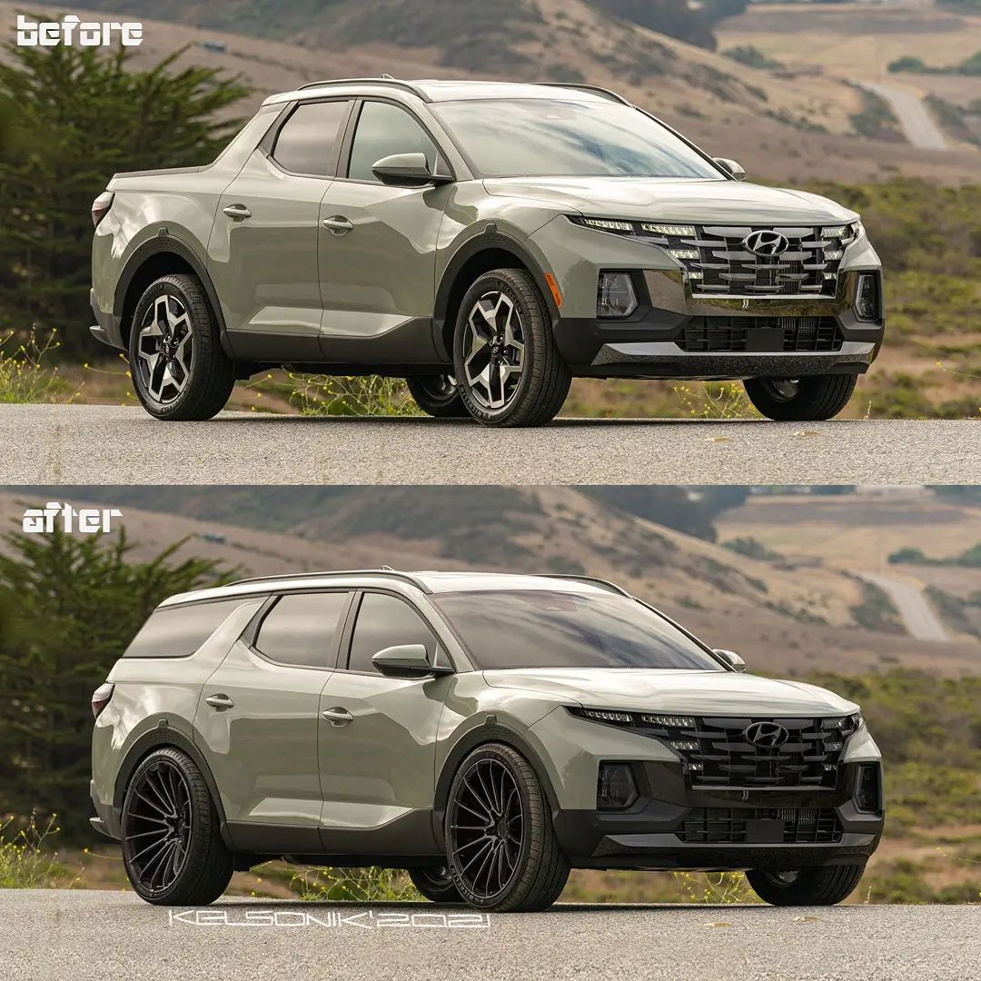 Versão Digital SUV derivado da pickup Hyundai Santa Cruz / Foto: kolesa.ru