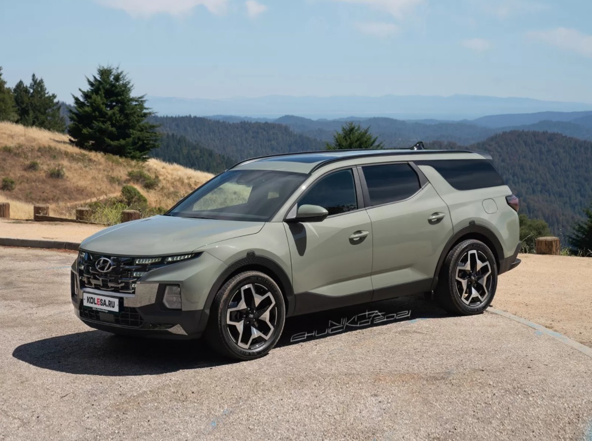 Versão Digital SUV derivado da pickup Hyundai Santa Cruz / Foto: kolesa.ru