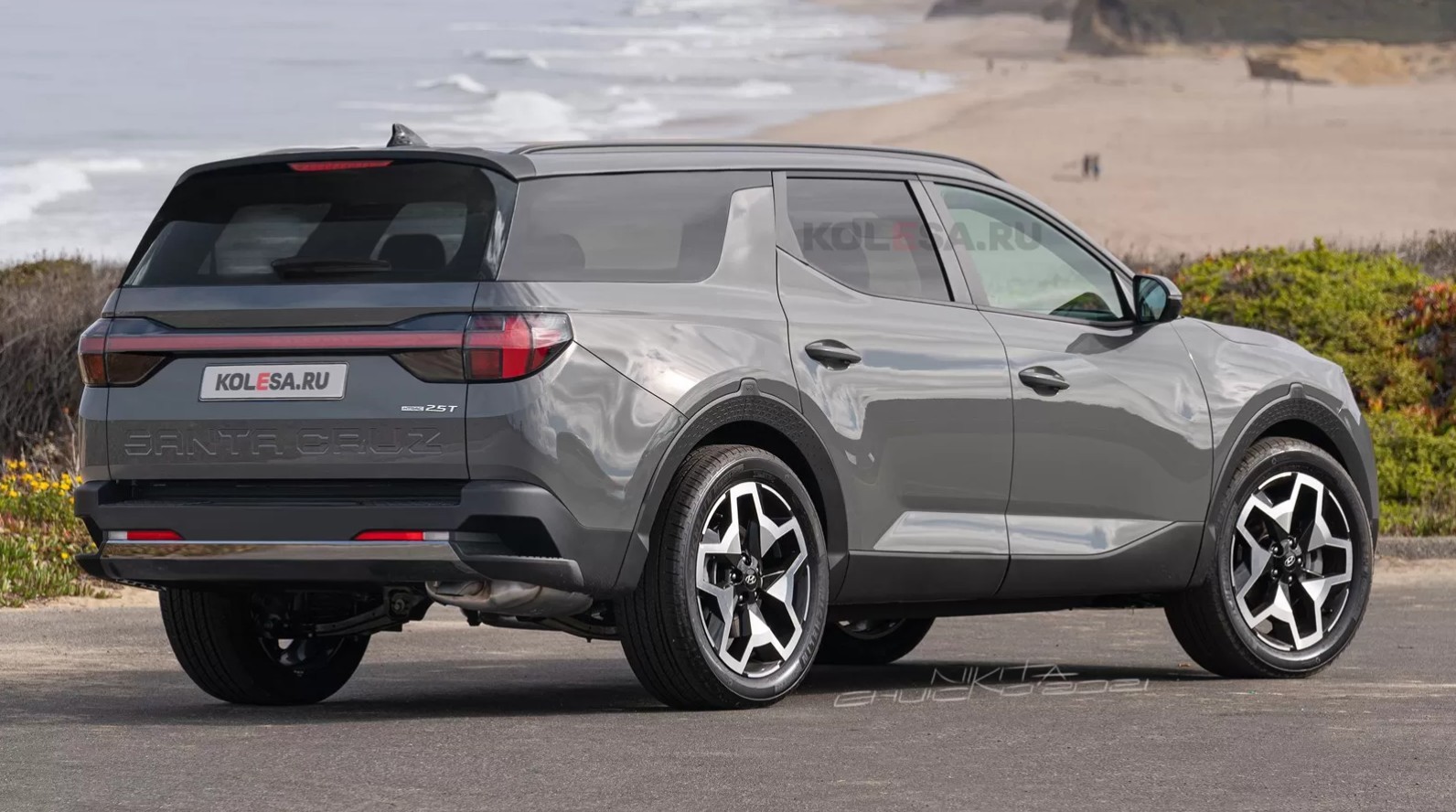 Versão Digital SUV derivado da pickup Hyundai Santa Cruz / Foto: kolesa.ru