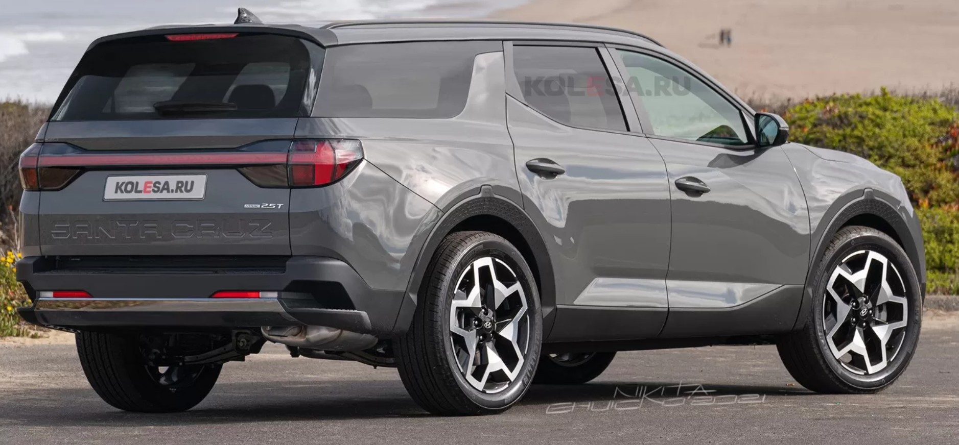 Versão Digital SUV derivado da pickup Hyundai Santa Cruz / Foto: kolesa.ru