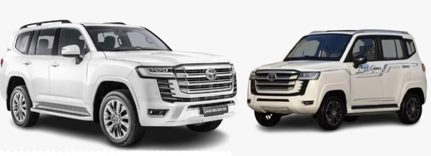 Toyota Land Cruiser Original e Cópia / Foto reprodução