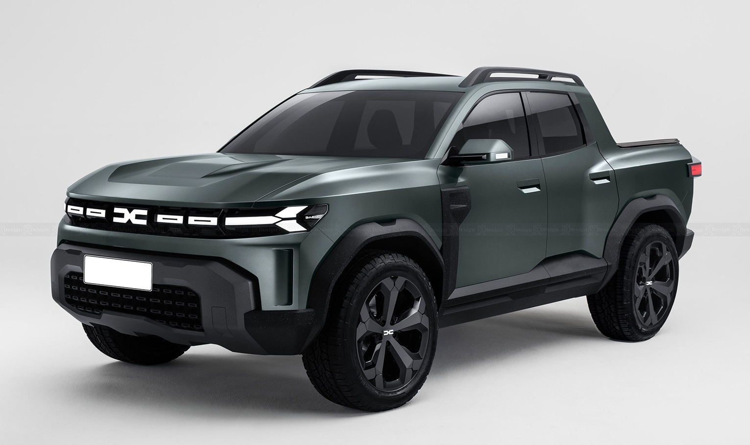 Projeção (não oficial) da nova pickup Renault Oroch / Foto: KDesignAG