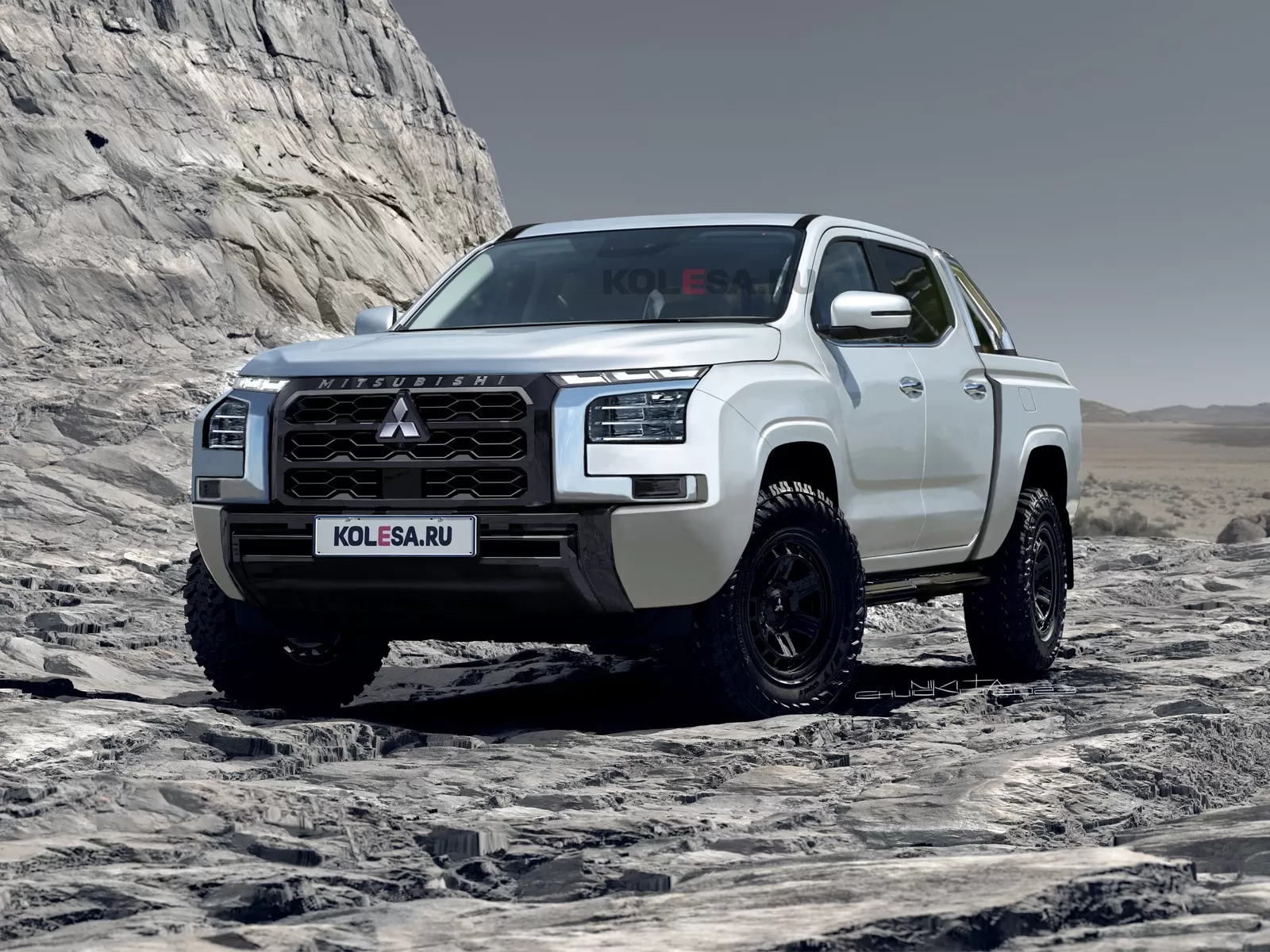 Nova Mitsubishi L200 Triton / Foto reprodução: kolesa.ru