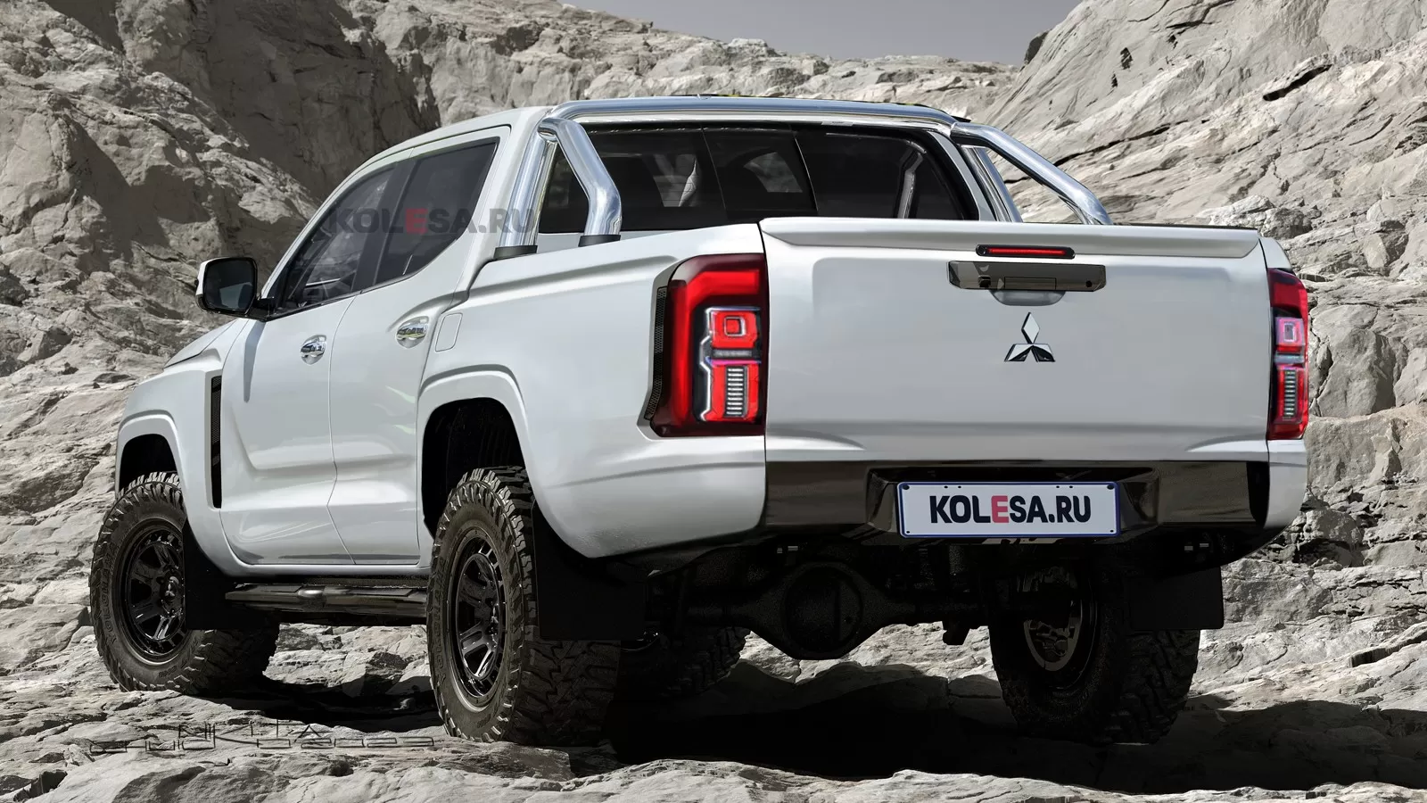 Nova Mitsubishi L200 Triton / Foto reprodução: kolesa.ru