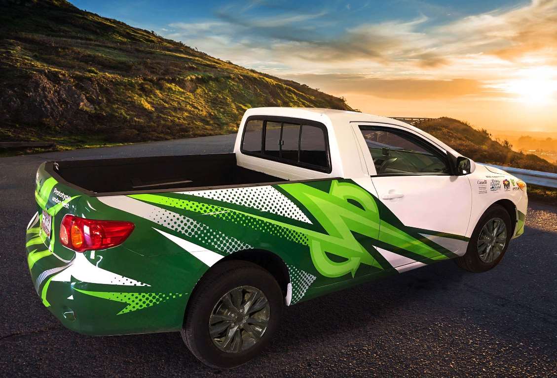 Pickup Elétrica derivada do Corolla / Foto reprodução: Upcycle Green Technology