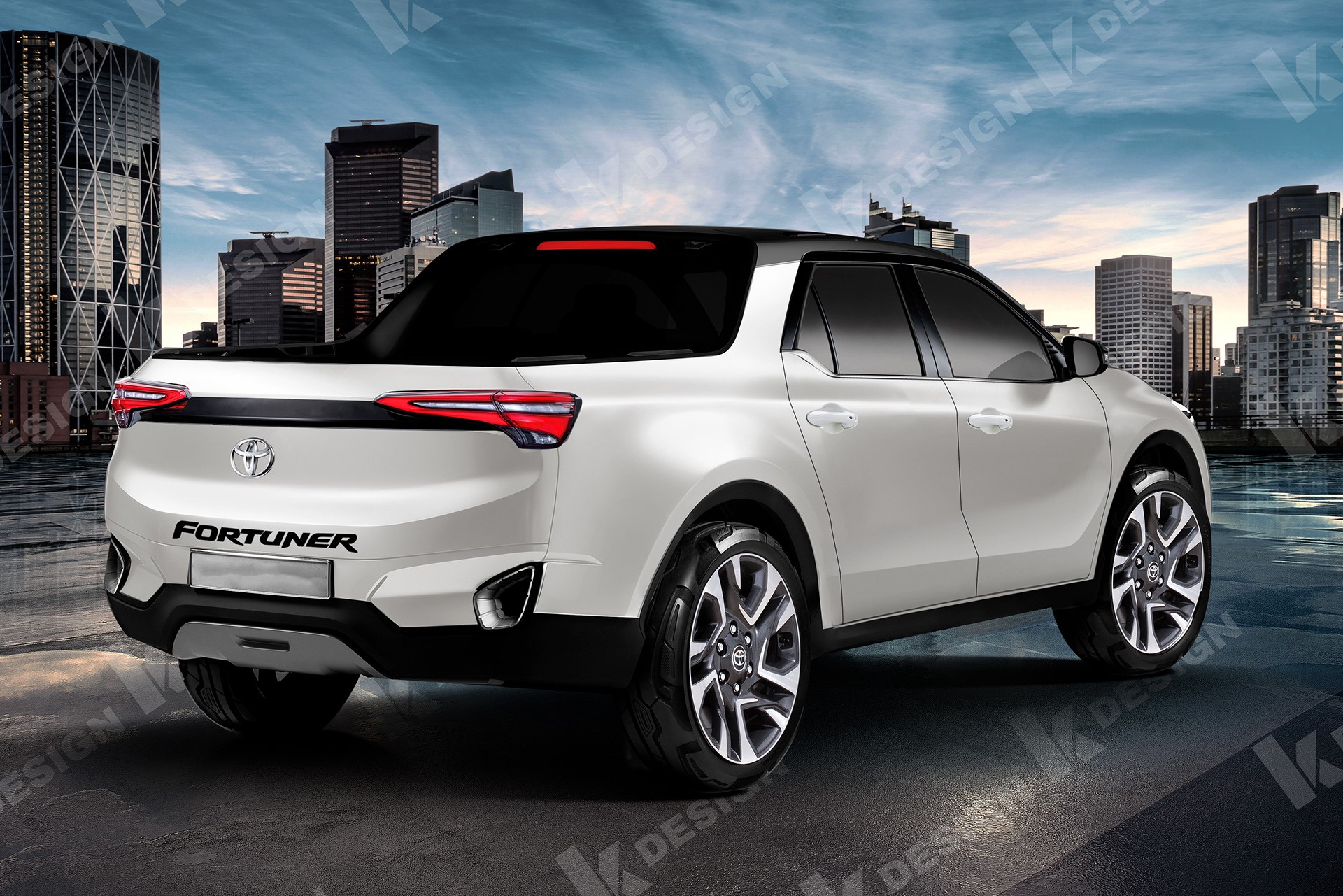 Versão Digital da Toyota SW4/ Fortuner Pickup / Foto: KDesign AG / Behance