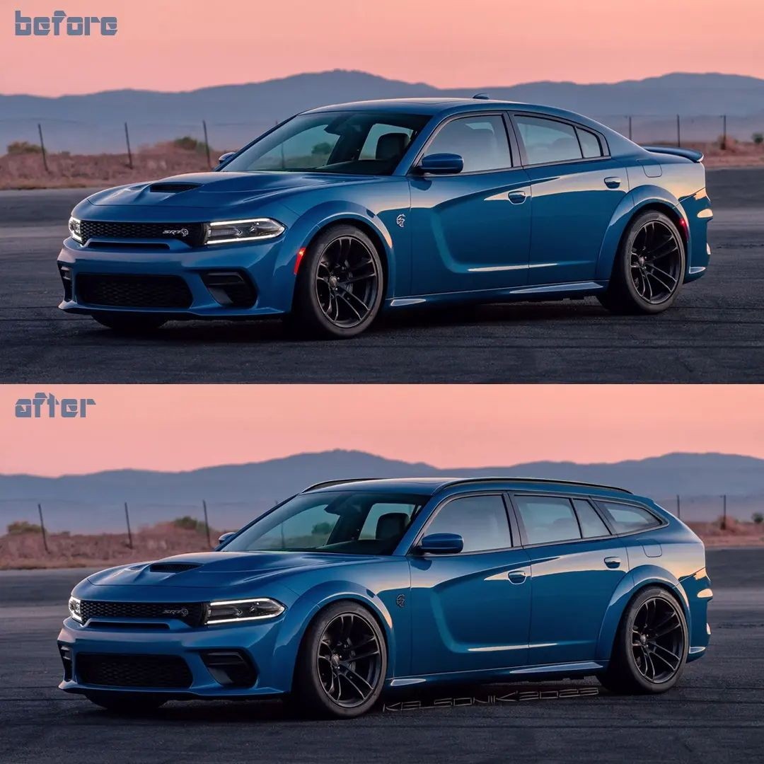 Dodge Magnum Hellcat Concept / Créditos da Foto: Instagram Kelsonik