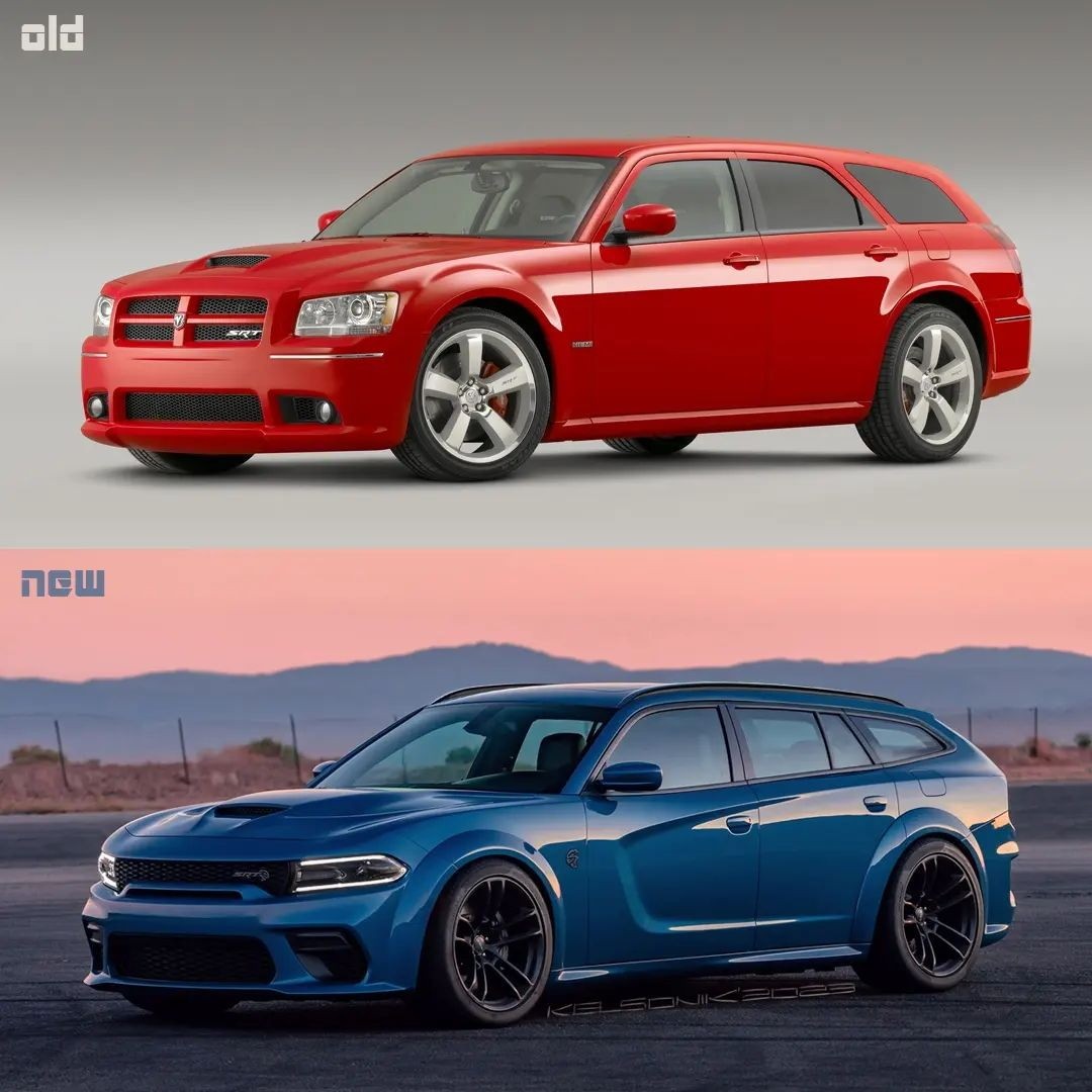 Dodge Magnum Hellcat Concept / Créditos da Foto: Instagram Kelsonik
