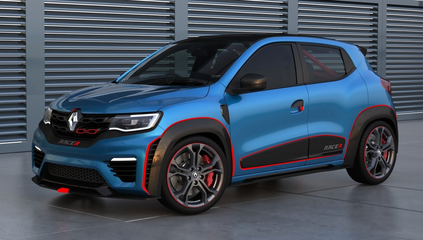 Renault Kwid Racer Concept / Foto: Renault (Essa versão esportiva conceito não é comercializada no Brasil)