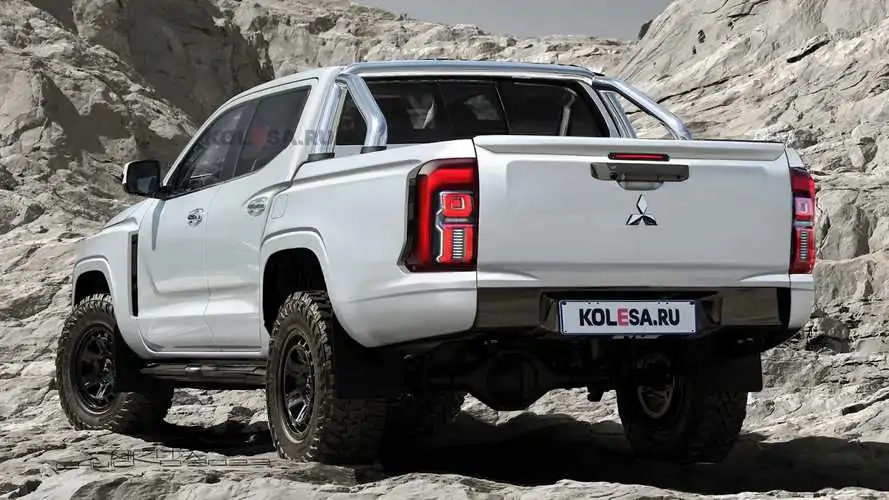 Projeção da Nova-mitsubishi L200 Triton 2024 / Foto: Kolesa