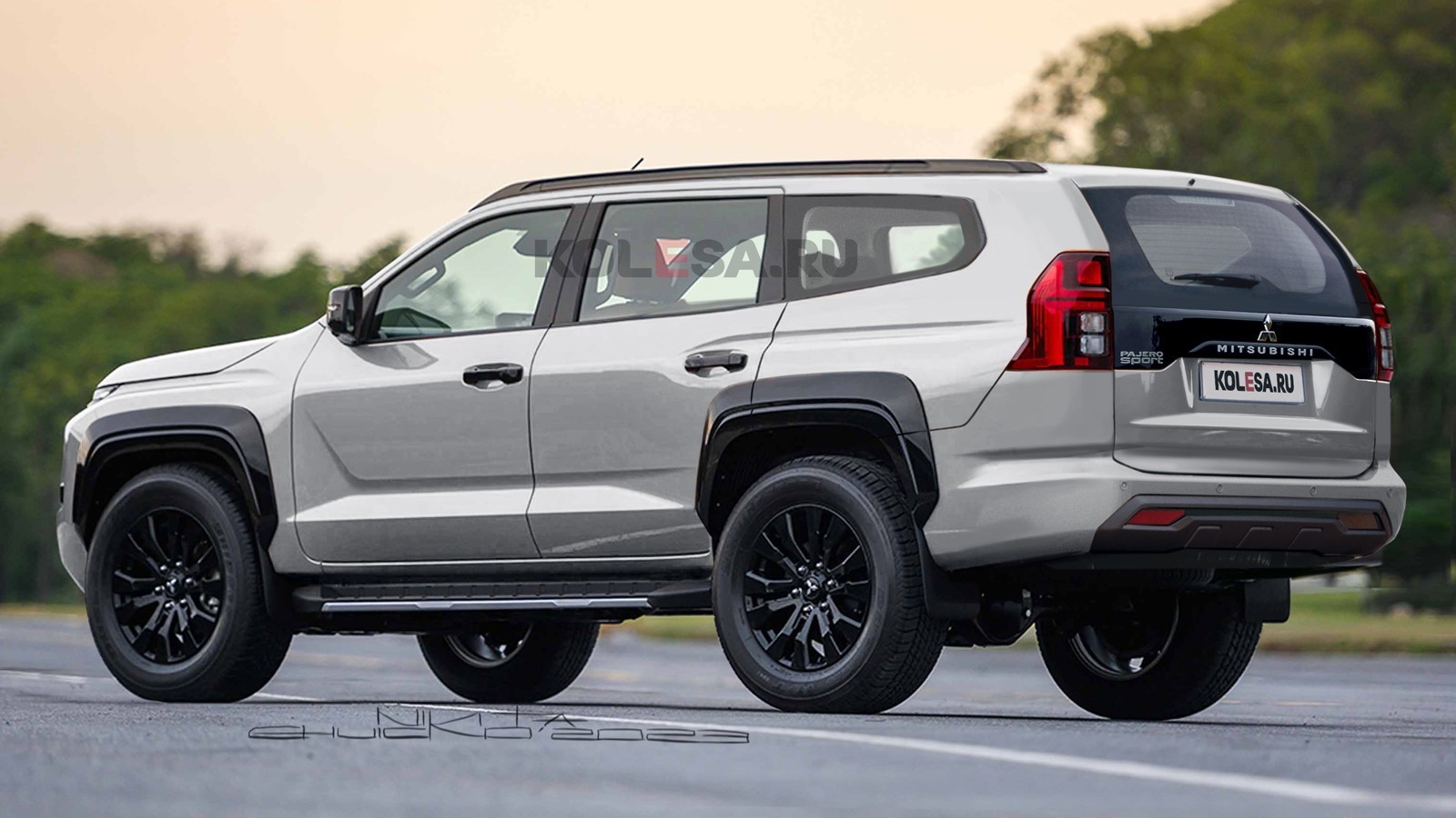 Mitsubishi Pajero Sport Rendering 2024 / Foto reprodução / Kolesa