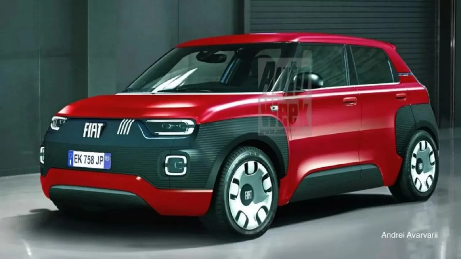 Novo Fiat Panda 2024 / Foto projeção / Andrei Avarvarri
