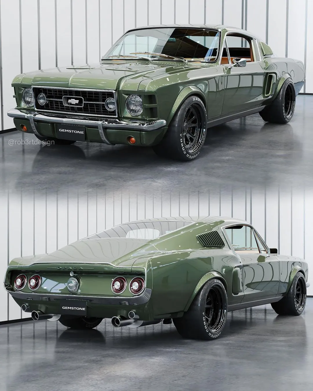 Opala/Mustang / Foto projeção / Robert Design / @rob3rtdesign