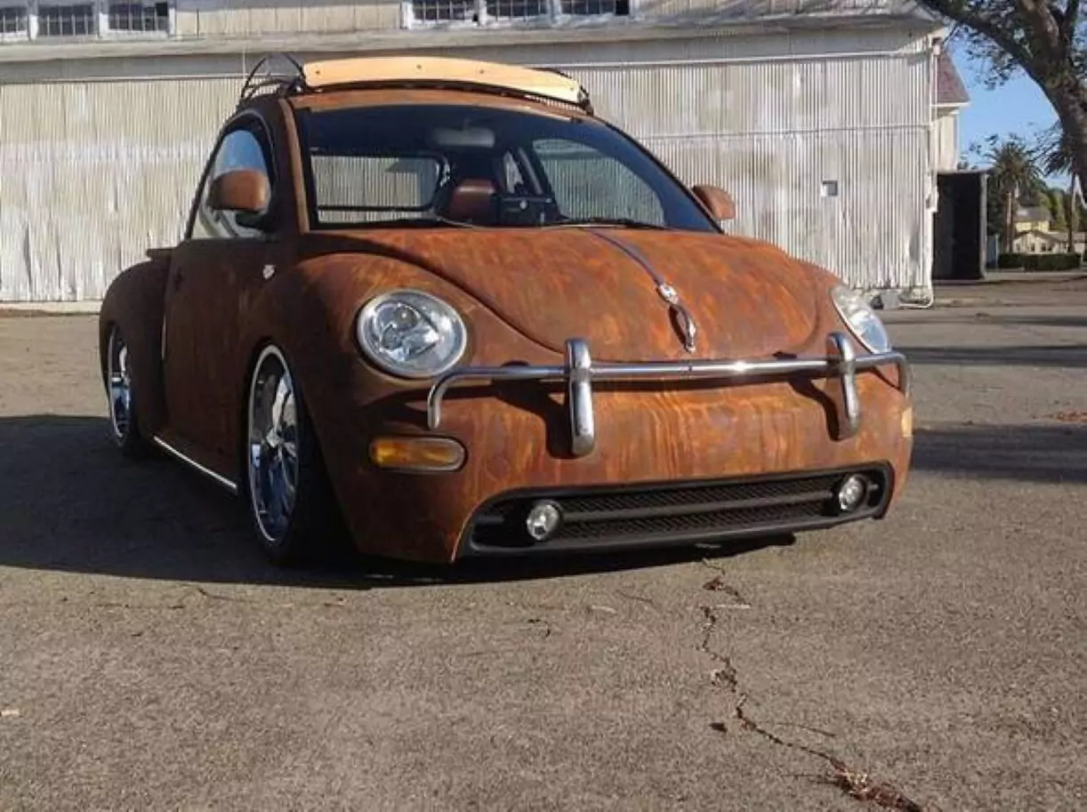 Volkswagen Fusca picape "rat look" Turbo Diesel Foto reprodução