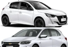 Comparativo 2025: Chevrolet Onix vs Peugeot 208 no Segmento de Hatches 1.0 Aspirados