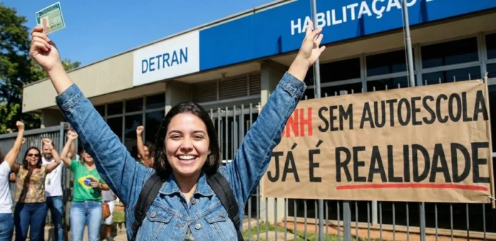 CNH sem autoescola é real: conheça primeira brasileira habilitada pelo novo método