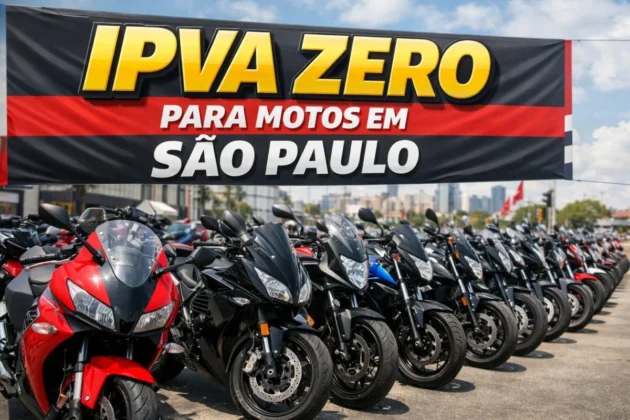 São Paulo aprova isenção do IPVA para motos de até 180cc; veja quem tem direito
