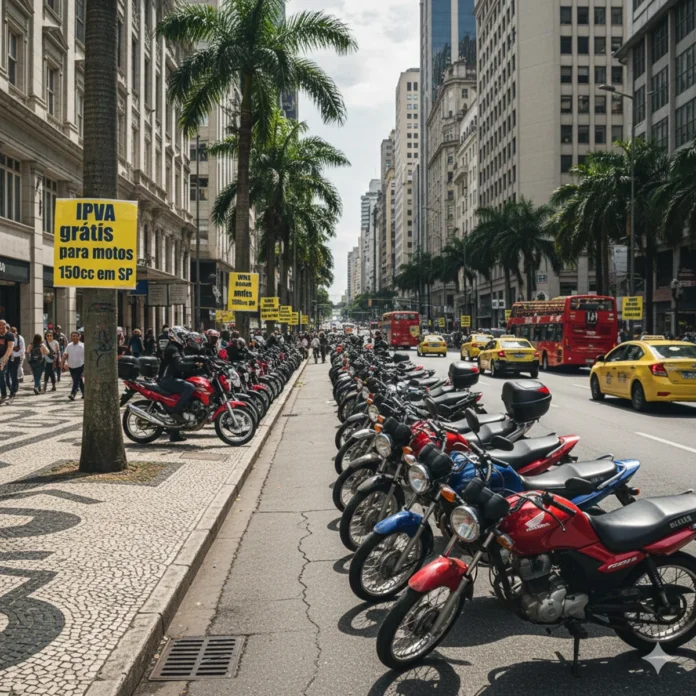 IPVA Zero em SP: lista de motos isentas para 2026 é liberada; descubra se a sua está isenta