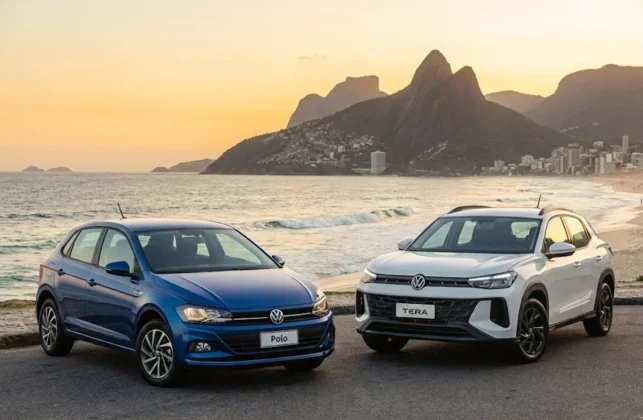VW Polo e Tera lideram vendas de dezembro no Brasil: Fenabrave revela domínio da Volkswagen no mercado automotivo